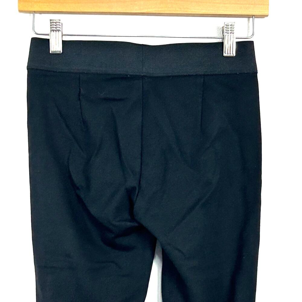 Vince Legging Womens XSmall Elastic Waist Black Satin Stripe Pants Poly Blend - Picture 7 of 9